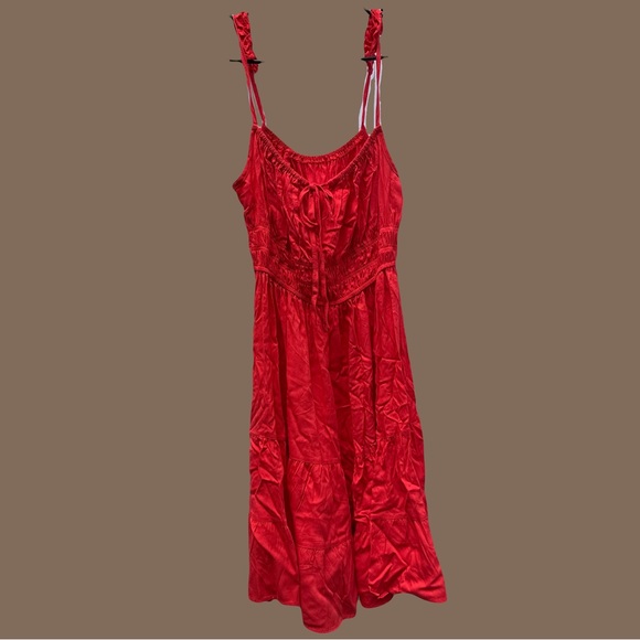 ZAFUL Red Knee Length Dress - Picture 1 of 5